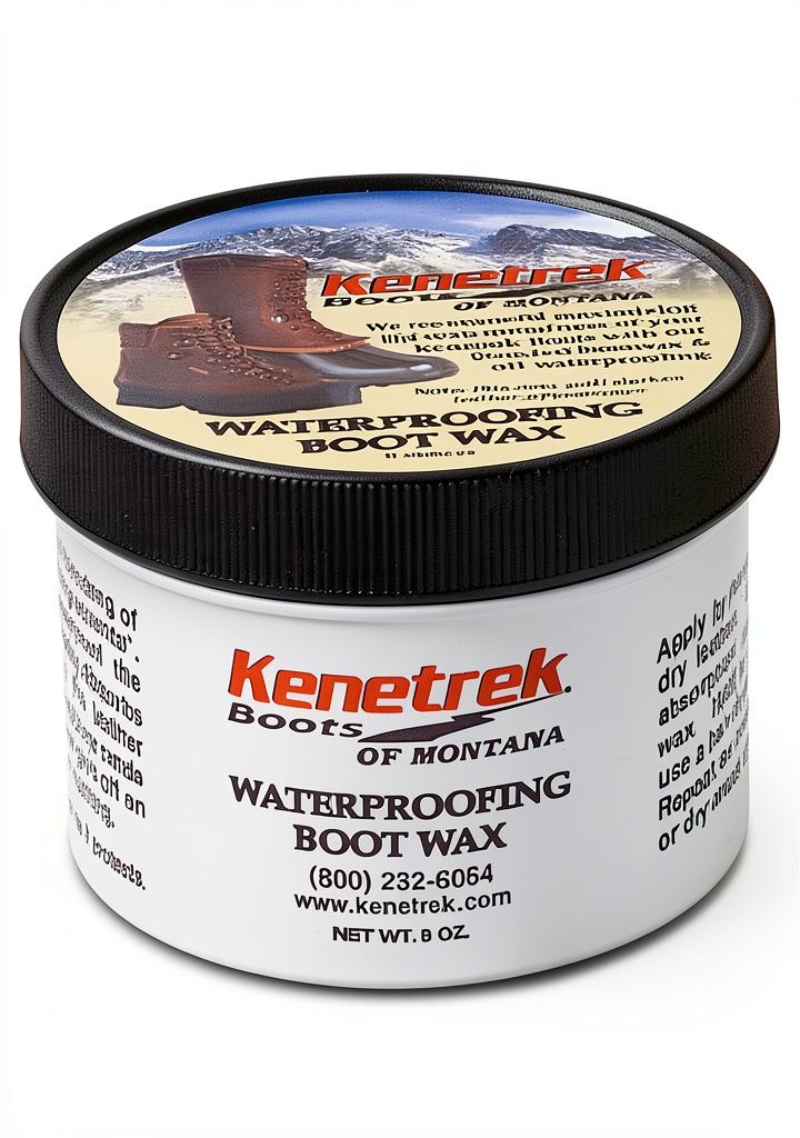 Applying Kenetrek Boot Wax to a leather hunting boot