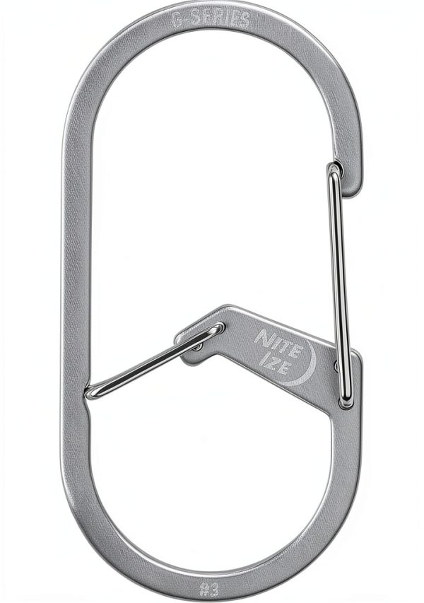 Nite Ize G-Series Dual Chamber Carabiner Size #3 Stainless Steel-0