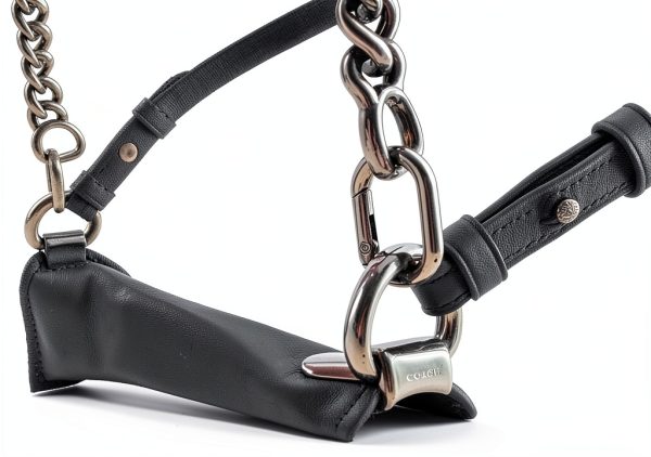 CooBigo 25mm Oval Carabiner Clip Black Metal Keychain 10pcs-2