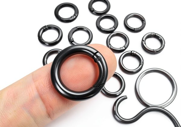 CooBigo Spring O Rings 11mm-17mm Zinc Alloy Pack of 16 Versatile Clips-0
