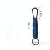Yuntop Paracord Keychain Carabiner 6‑Pack Military Colors Polyester-5