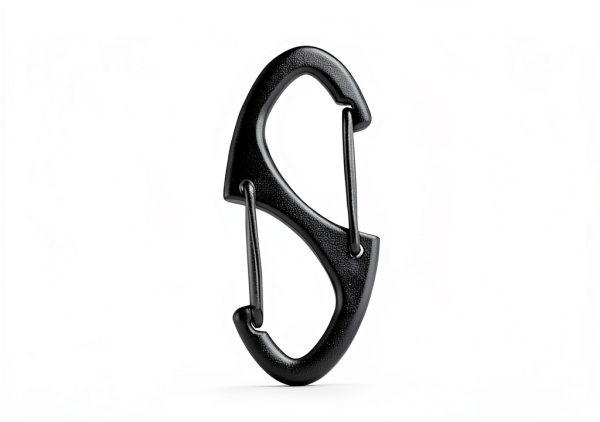 Carabiner Black Metal S-Shape 24 Count Rewoalzx Key Lock-1