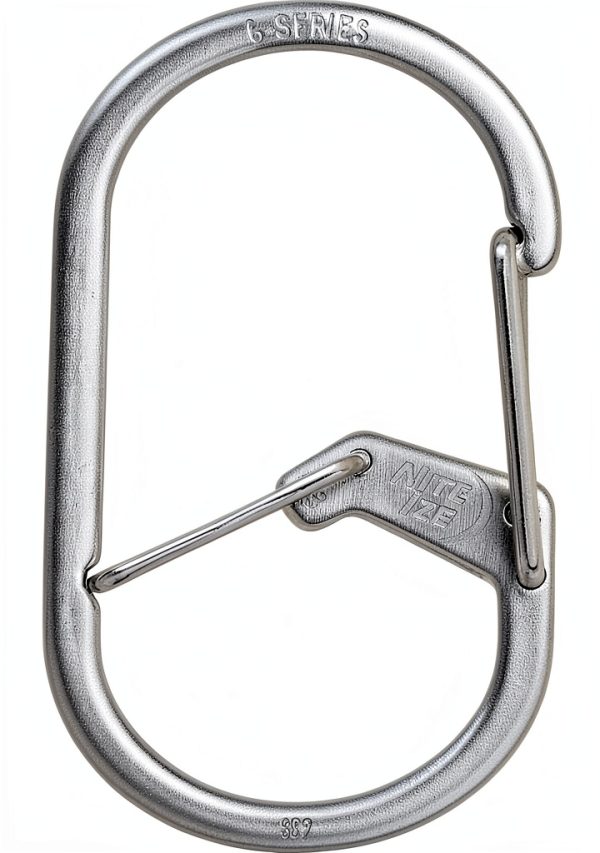 Nite Ize G-Series Dual Chamber Carabiner Stainless Steel #2 Keychain-1