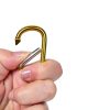 Sifniea 2" Aluminum Carabiner Set with 40 Keyrings D‑Shape Design-2