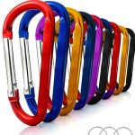 Aluminum Carabiner Craebuer D Shape Mini Hook 5 Color Pack 15g-0