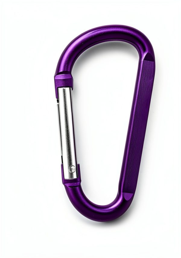 Aluminum Carabiner Craebuer D Shape Mini Hook 5 Color Pack 15g-4
