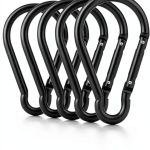 CampTek Carabiner Keyring Set 10pcs Multi Camouflage Aluminum Round-0