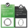 CooBigo Spring O Rings 11mm-17mm Zinc Alloy Pack of 16 Versatile Clips-3
