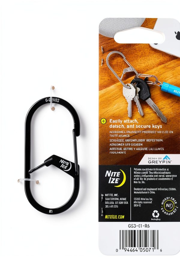 Nite Ize G-Series Dual Chamber Carabiner Size #3 Stainless Steel-6
