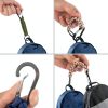 Yuntop Paracord Keychain Carabiner 6‑Pack Military Colors Polyester-4