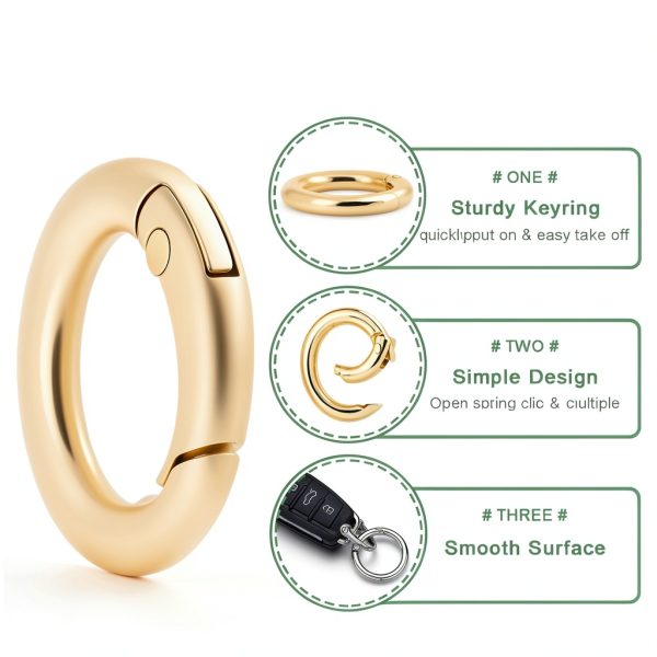 CooBigo Spring O Rings 11mm-17mm Zinc Alloy Pack of 16 Versatile Clips-2