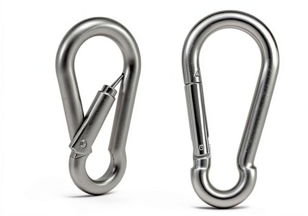 CAIDMOS Stainless Steel Carabiner 5 Pack 3.15 Inch Heavy Duty Silver-1