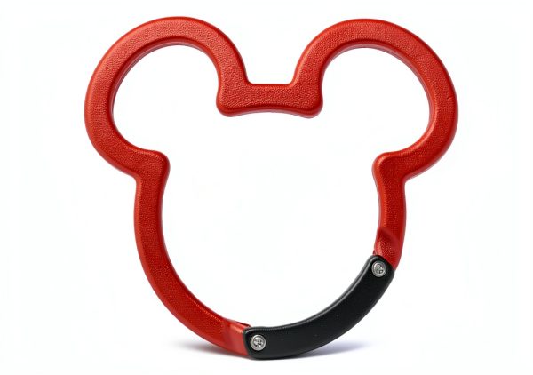 Aluminum Carabiner 2PCS Set by ChUmta Red Black Small Keychain Clips-1