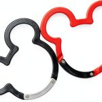 Aluminum Carabiner 2PCS Set by ChUmta Red Black Small Keychain Clips-0