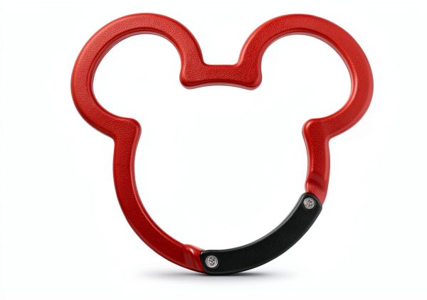Aluminum Carabiner 2PCS Set by ChUmta Red Black Small Keychain Clips-7
