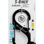 Nite Ize S Biner SlideLock Carabiner Stainless Steel Dual Lock Size #3-0